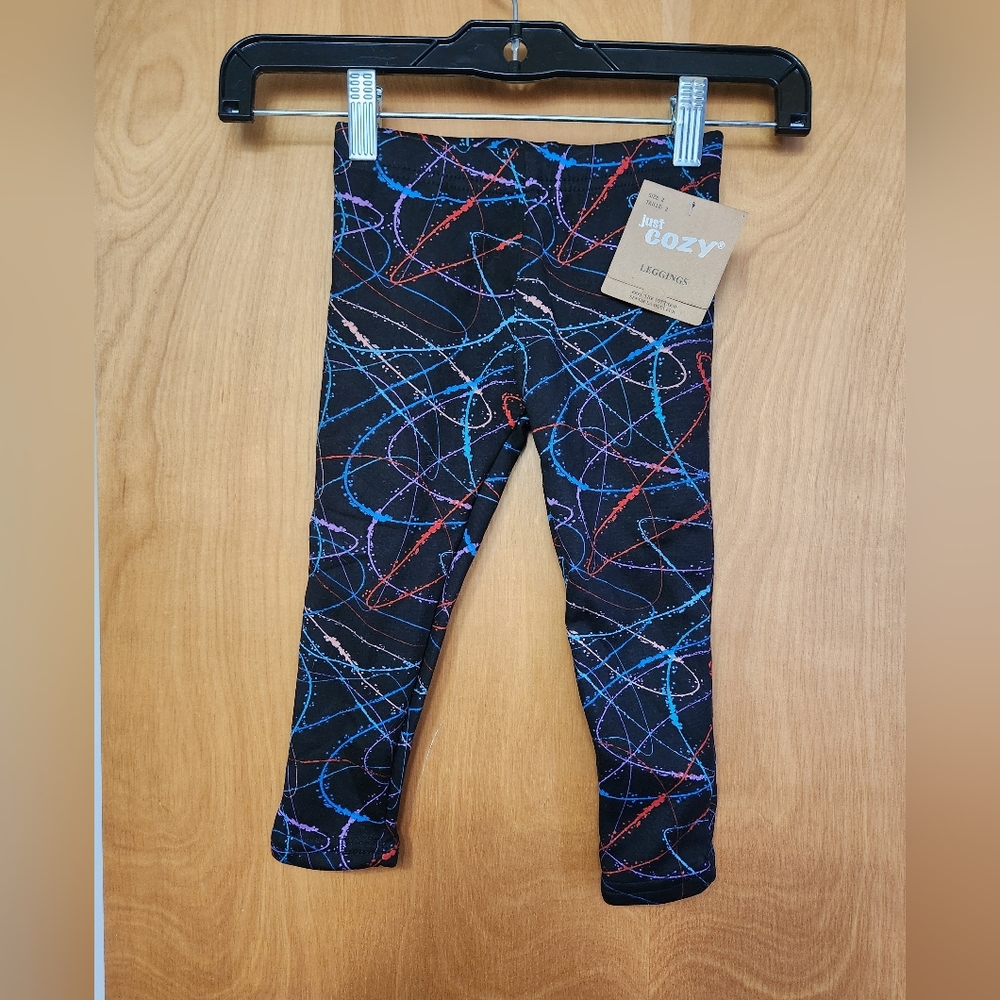 Toddler girls just cozy fleece lined leggings NWT